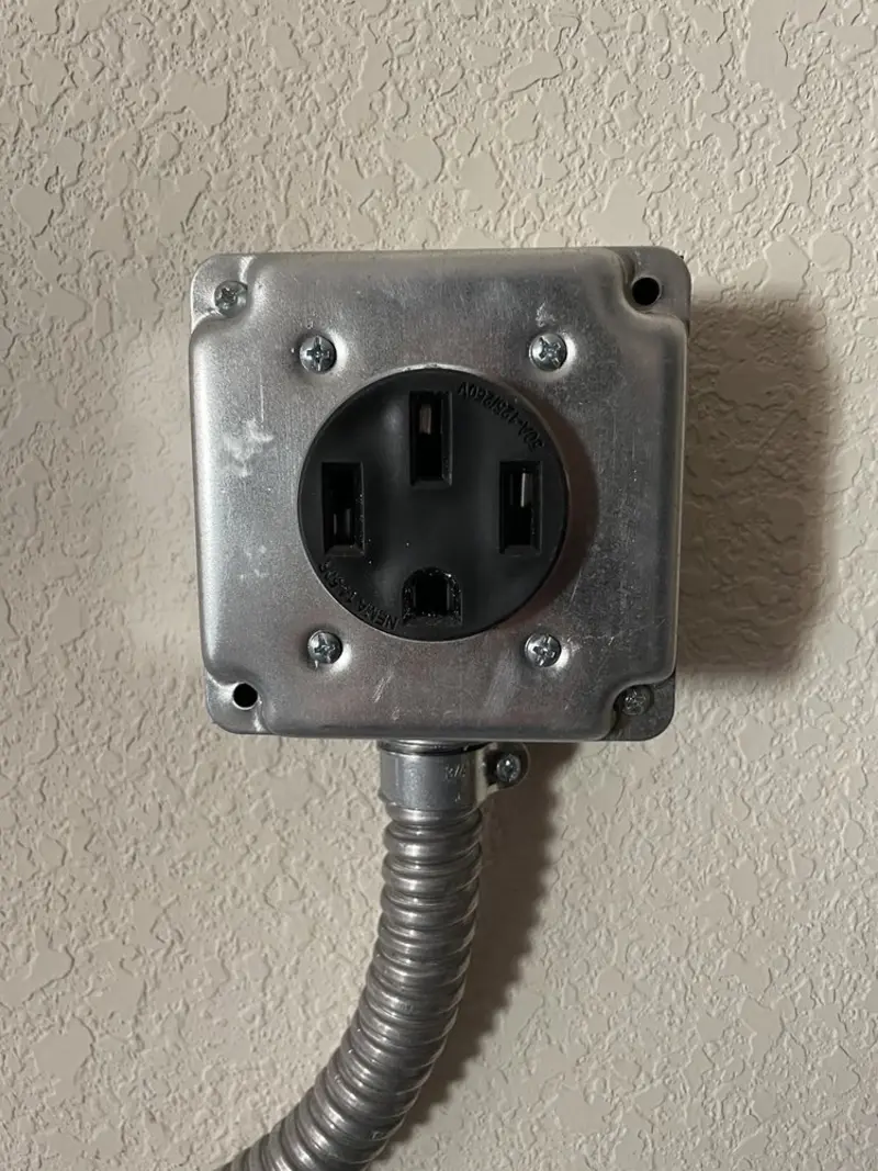 NEMA 14-50 outlet installed for Electrical Panel Upgrade in West Carson